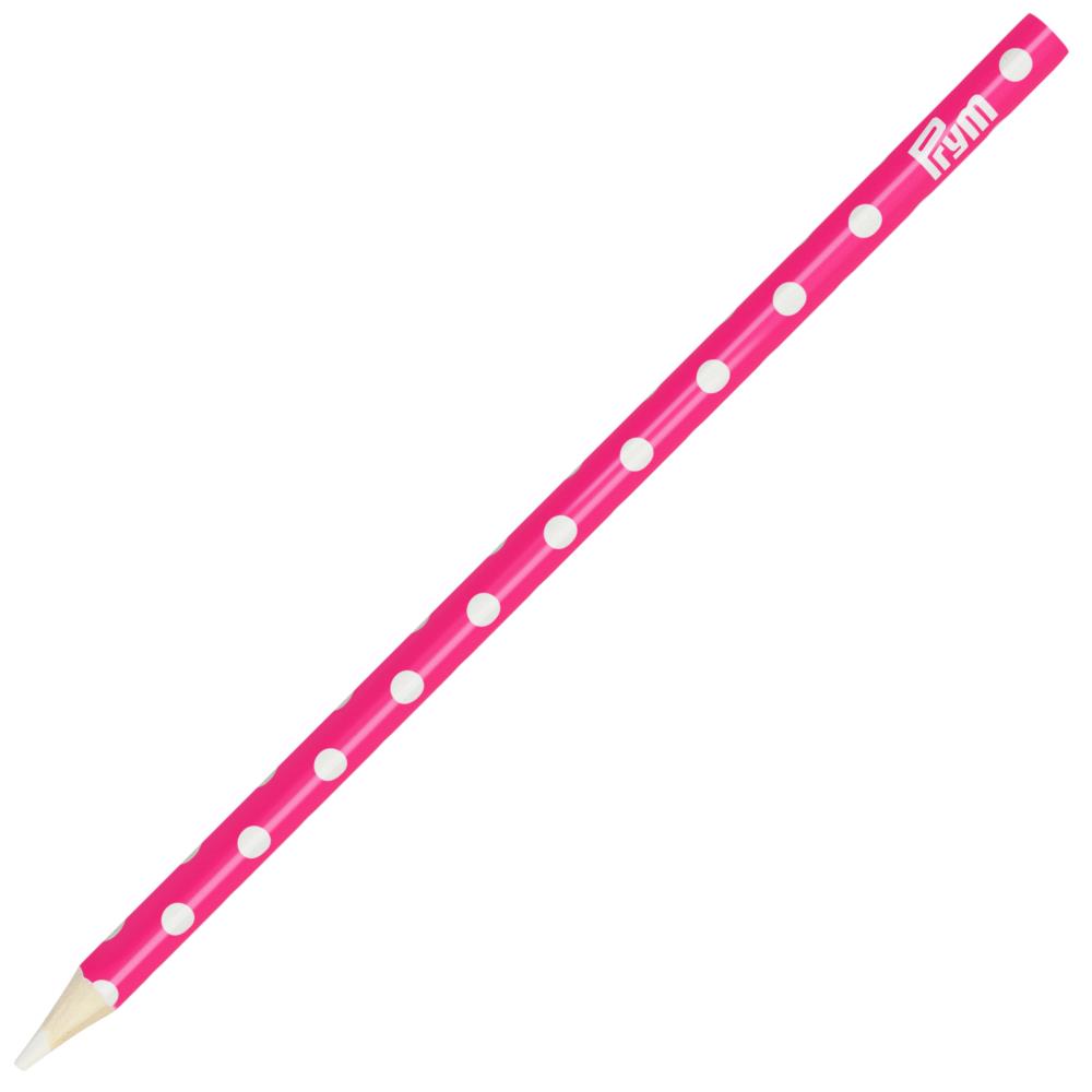 Fabric Pencil | White Fabric Marking Pencil, Polka Dots by Prym Love White Fabric Marking Pencil, Polka Dots by Prym Love Yarn Designers Boutique