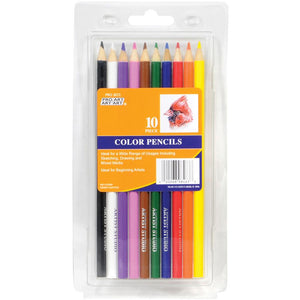 Colored Pencils | Set of 10 by Proart | For Sketching, Drawing & more! Colored Pencils, Set of 10 by Proart Yarn Designers Boutique
