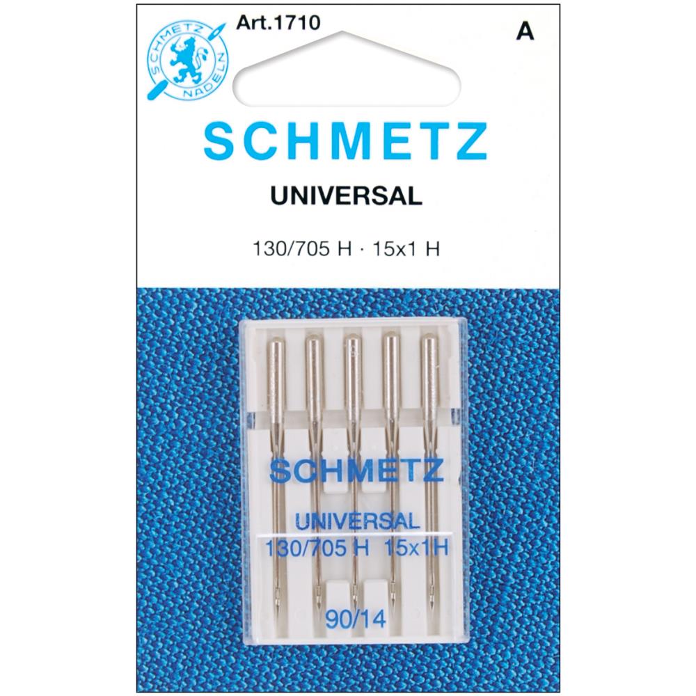 Sewing Machine Needle | Universal, Size 90/14, Pack of 5, Schmetz Universal Sewing Machine Needles, Size 90/14, Pack of 5 Yarn Designers Boutique