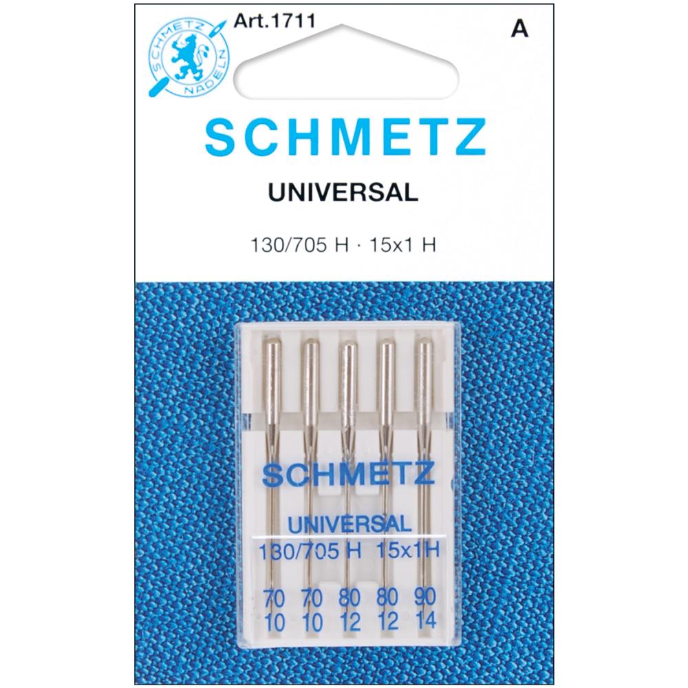 Sewing Machine Needle | Universal, Size 70, 80, & 90, Pack of 5, #1711 Universal Sewing Machine Needles, Size 70, 80, & 90, Pack of 5 Yarn Designers Boutique