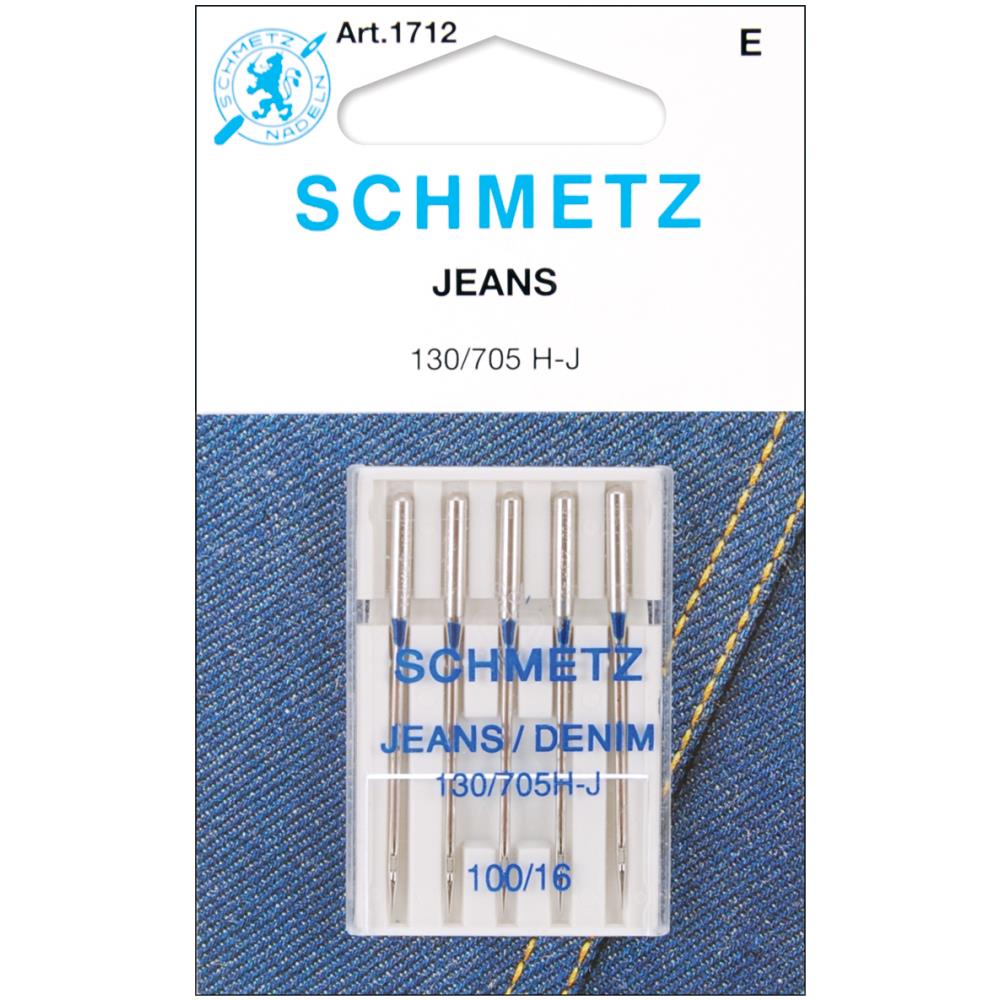 Sewing Machine Needle | Jeans & Denim, Pack of 5, Fits Any Machine Jeans & Denim Sewing Machine Needles, Pack of 5 Yarn Designers Boutique