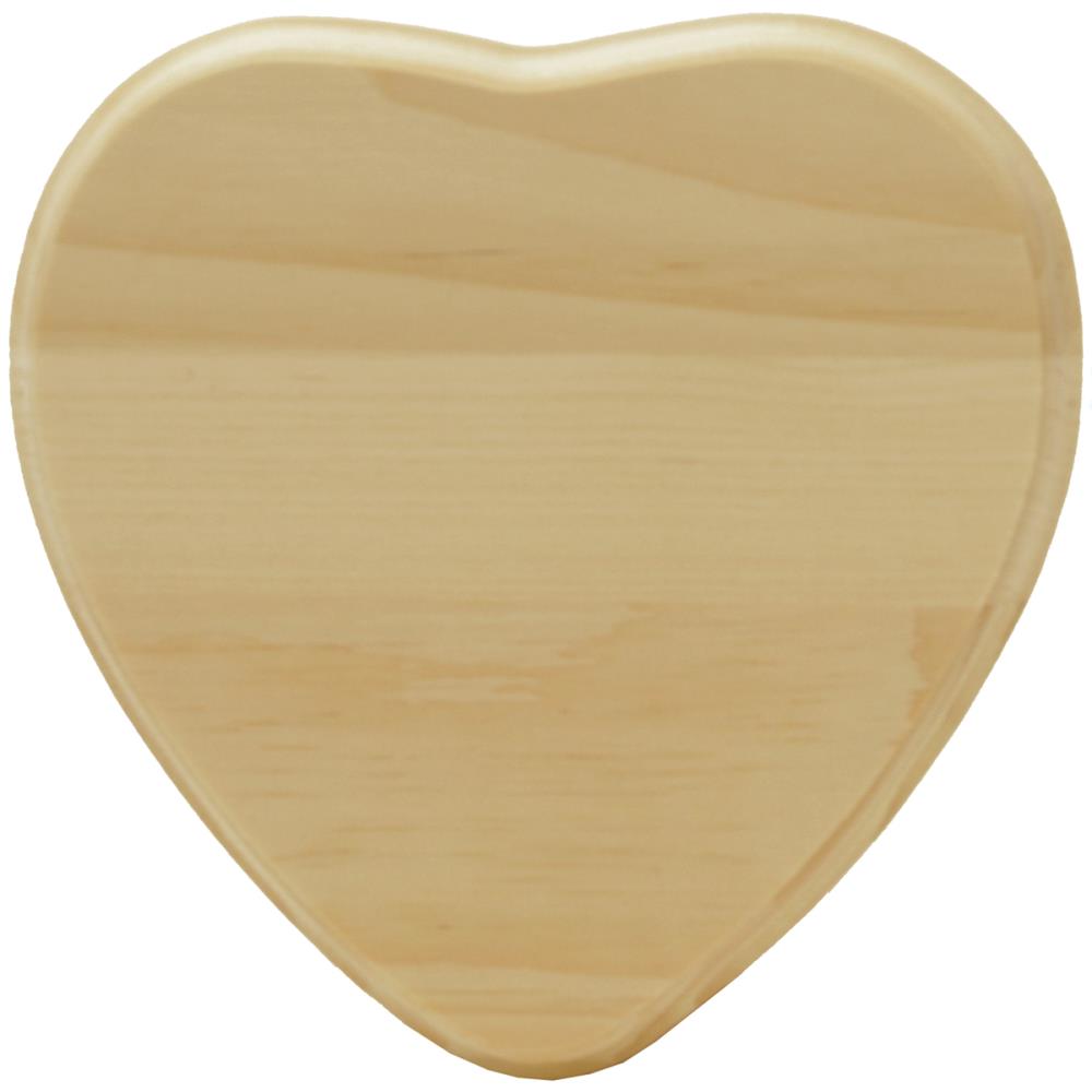 Wood Heart Wood Pine Heart Plaque 6.75 x 6.75 x .63 Inches #29065 Yarn Designers Boutique