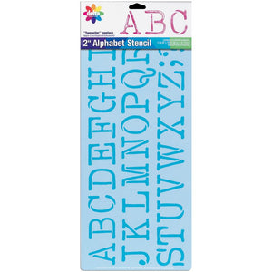 Letter Stencils | Plastic Alphabet Stencil 2 Inch Letters | Reusable Plastic Alphabet Stencil, 2 Inch Letters Yarn Designers Boutique