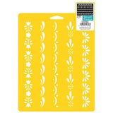 Stencils | Craft Stencils for Painting, Leaves, Flowers, Letters & More Plastic Stencils, 7 x 10 Inch Stencil Mania Yarn Designers Boutique