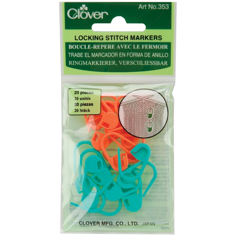 Small Locking Stitch Markers #353- 20 in pkg Yarn Designers Boutique