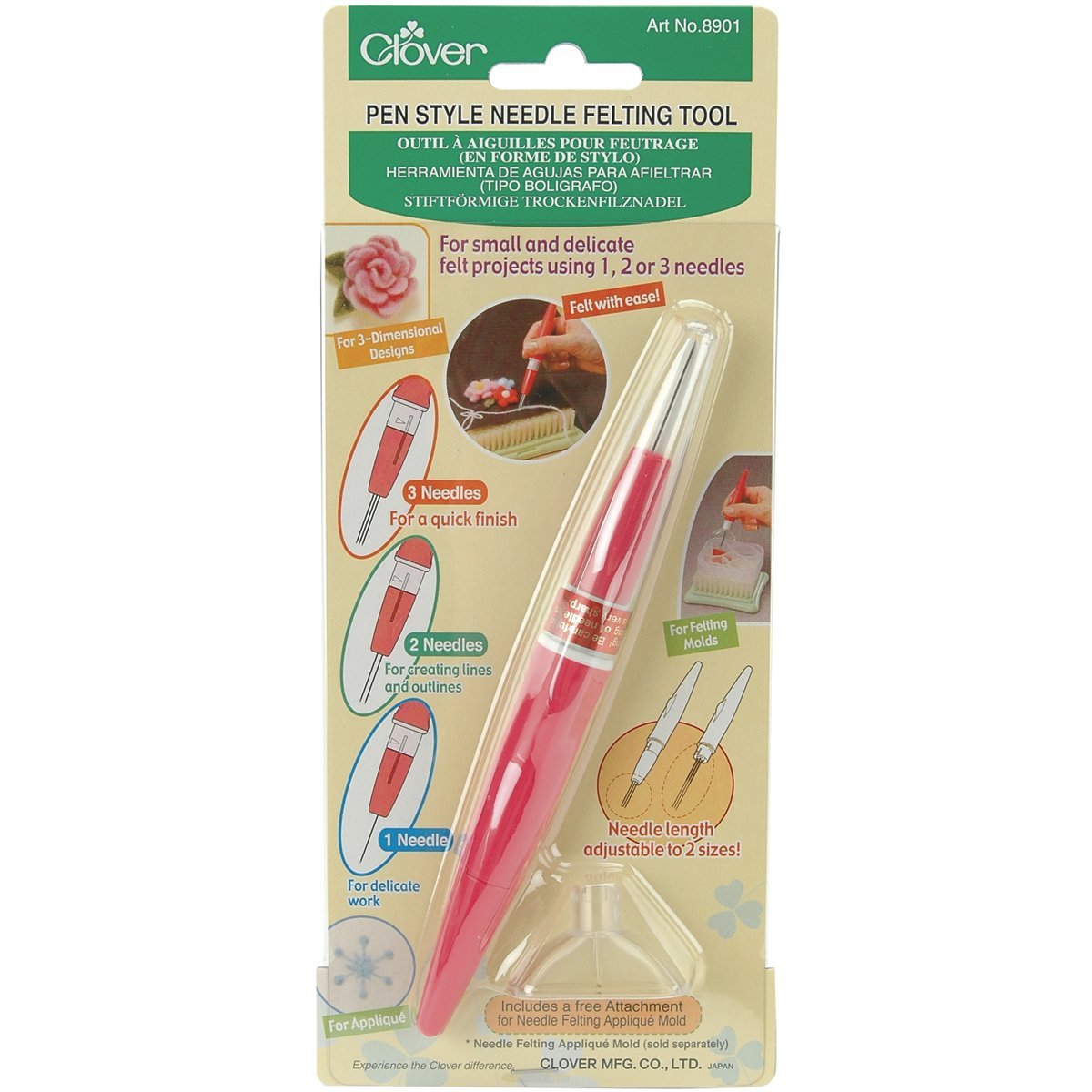 Needle Felting Tool | Clover Pen Style Felting Tool #8901 Pen Style Needle Felting Tool, Clover #8901 Yarn Designers Boutique
