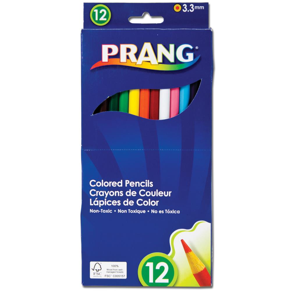 Colored Pencils, Set of 12 by Prang, 3.3mm Colored Pencils, Set of 12 by Prang, 3.3mm
