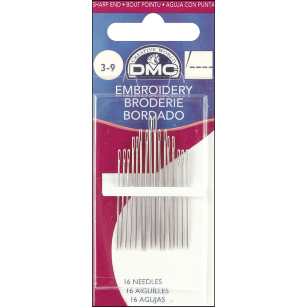 DMC #3-9 Assorted Sizes Embroidery Needles - Wise Craft Handmade