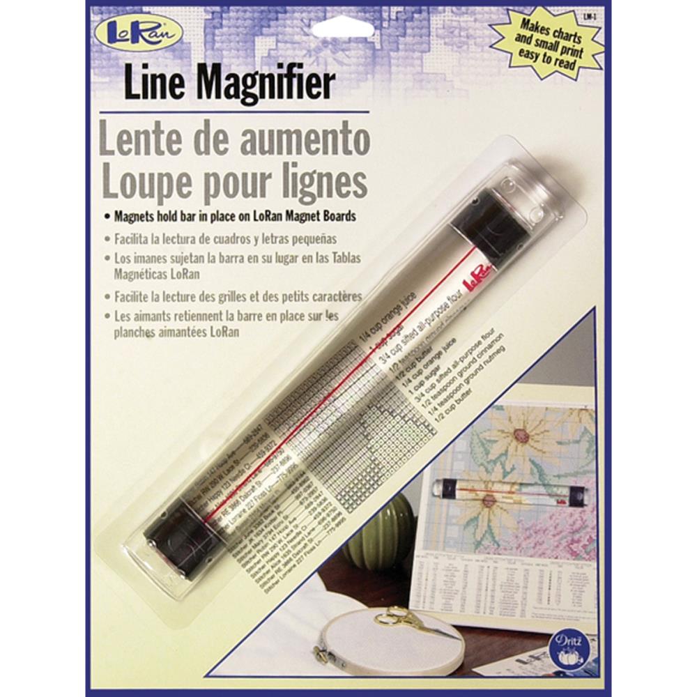 magnifying glass LoRan Magnetic Line Magnifier .875"X6.5" LoRan Magnetic Line Magnifier