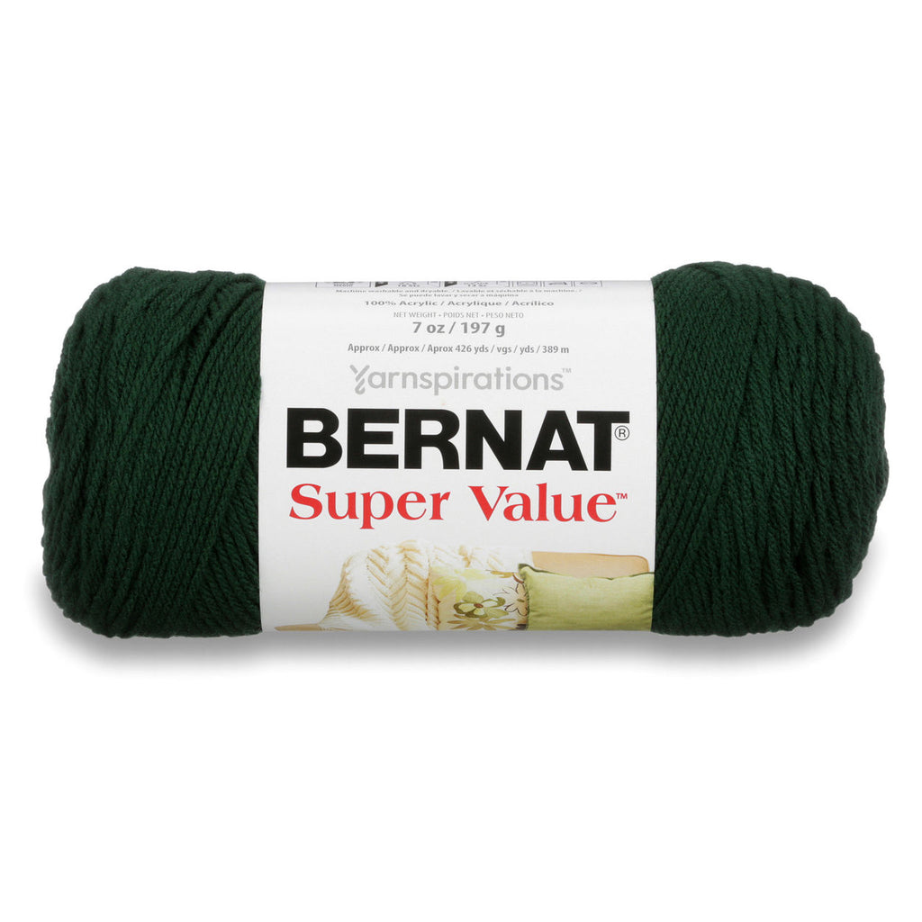 Bernat Super Value Yarn - Forest Green