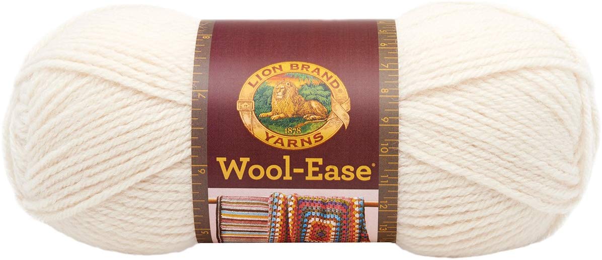  (3 Pack) Lion Brand Yarn Wool-Ease Yarn, Wheat