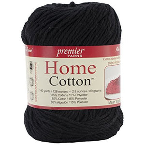 Cotton Yarn | Premier Yarns Home Cotton, Premier Cotton Black Home Cotton Yarn by Premier Yarns Yarn Designers Boutique