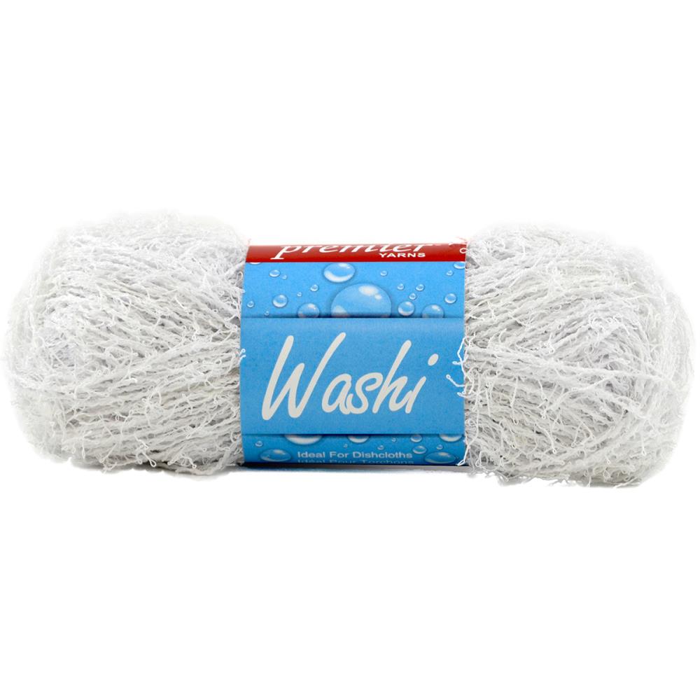 Scrubby Yarn for Crochet Washcloths, Knit Dishcloths, Bath Poufs white