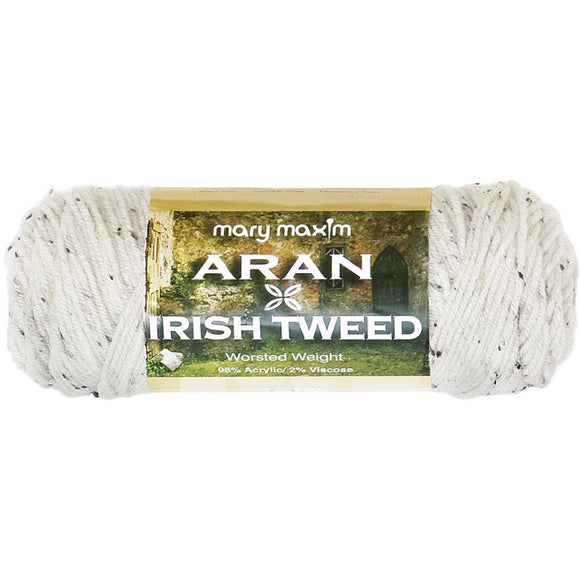 Worsted Yarn | Mary Maxim Aran Irish Tweed Yarn, Machine Wash & Dry Mary Maxim Aran Irish Tweed Yarn Designers Boutique