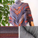 Butterfly Papillon Shawl Kit, MarinJaKnits Yarn Kit & Knitting Pattern Butterfly Papillon Shawl Kit by Marin Melchior Yarn Designers Boutique