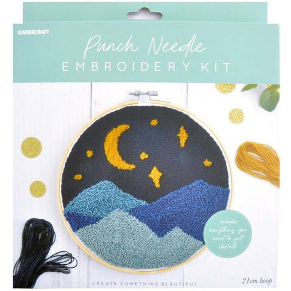 Punch Needle Embroidery Kit Celestial | Punch Needle for Kids & Adults Celestial Punch Needle Embroidery Kit Yarn Designers Boutique