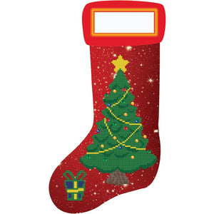 Christmas Tree, Diamond Dotz Stockings
