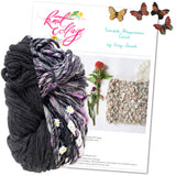 Cowl Knitting Pattern + Knit Collage Yarn Kit, Double Happiness Cowl Double Happiness Cowl Beginners Knitting Kit Yarn Designers Boutique