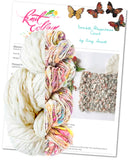 Cowl Knitting Pattern + Knit Collage Yarn Kit, Double Happiness Cowl Double Happiness Cowl Beginners Knitting Kit Yarn Designers Boutique