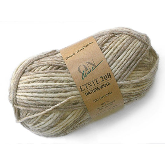 Wool Yarn, OnLine Yarns, Linie 208 Nature-Wool, Felting Wool Nature-Wool Linie 208 by OnLine Yarns Yarn Designers Boutique