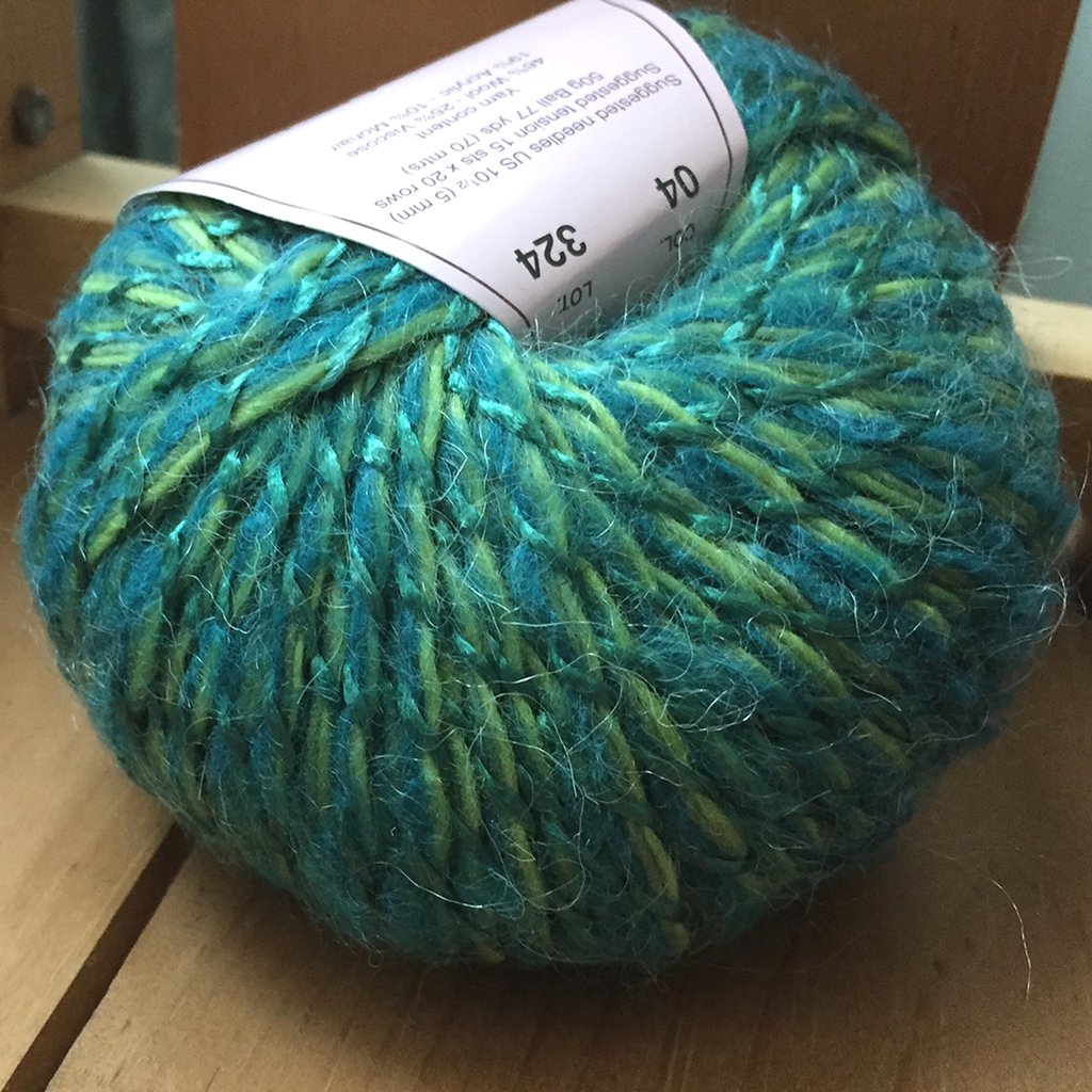 Wool Yarn, Louisa Harding, Ca D'Oro, Elegant Teal Green-Blue Yarn Ca D'Oro Yarn by Louisa Harding Yarn Designers Boutique
