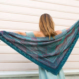 Knit Shawl Kit | Rythmic Shawl Pattern + Urth Yarns by Nurgun Bayazit Rythmic Shawl Knitting Kit by Nurgun Bayazit Yarn Designers Boutique