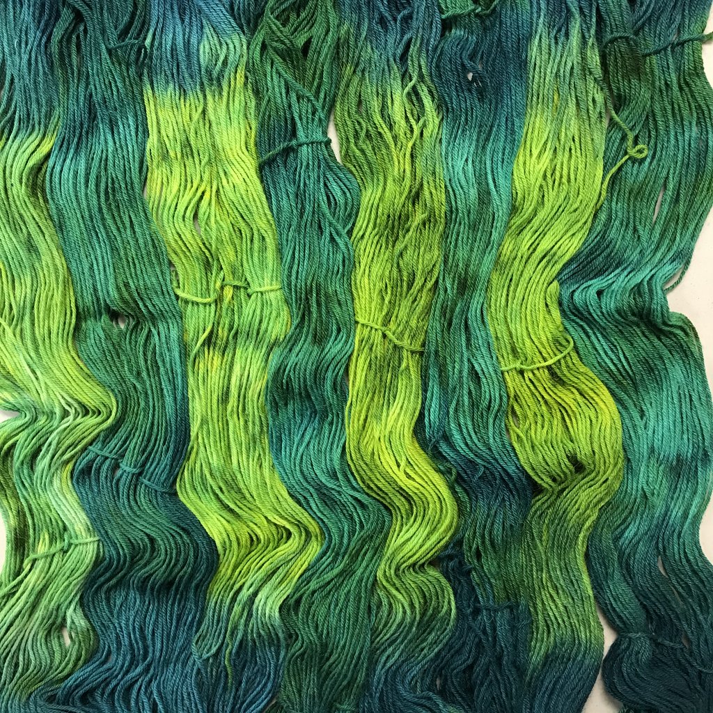 Emerald Isles, Indie Dyed Worsted Yarn, Suri Alpaca & Merino