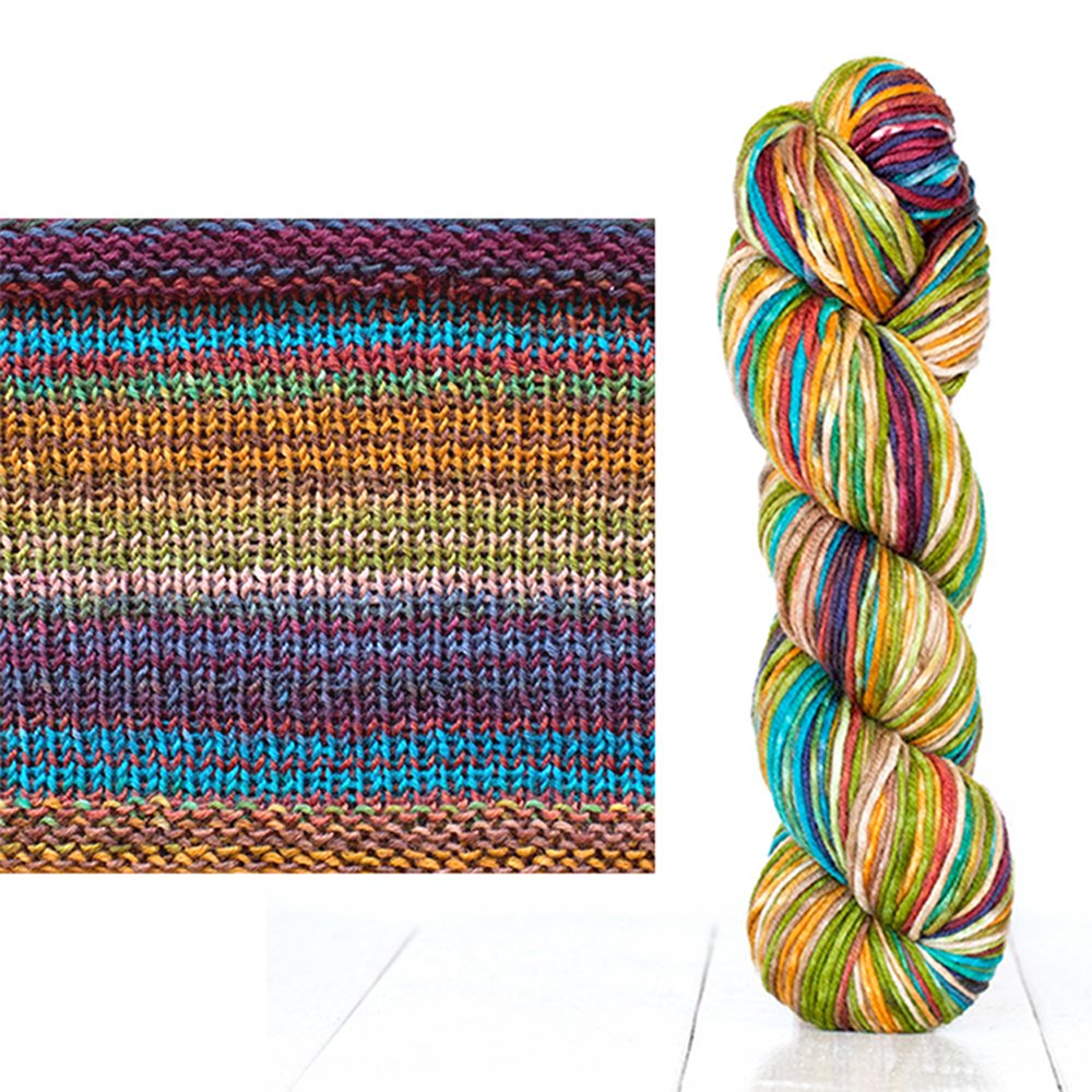 Ikat Knit Blanket Chunky Knitting Kit with Urth Uneek Worsted Yarn Ikat Throw Knitting Kit Yarn Designers Boutique
