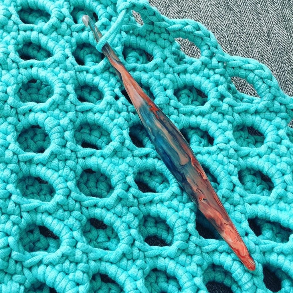 Furls Crochet Hooks, Streamline Swirl Andromeda Resin Crochet Hook Furls Streamline Swirl Andromeda Crochet Hook Yarn Designers Boutique