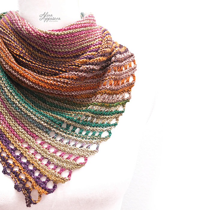 Anica Knit Shawl Kit | Urth Uneek Fingering & Shawl Knitting Pattern Anica Shawl Knitting Kit Yarn Designers Boutique