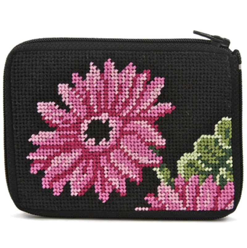  Beginner Needlepoint Kit, Stitch & Zip Coin Purse, Alice Peterson Co. Stitch & Zip Coin Purse Kits, Cross Stitch Yarn Designers Boutique