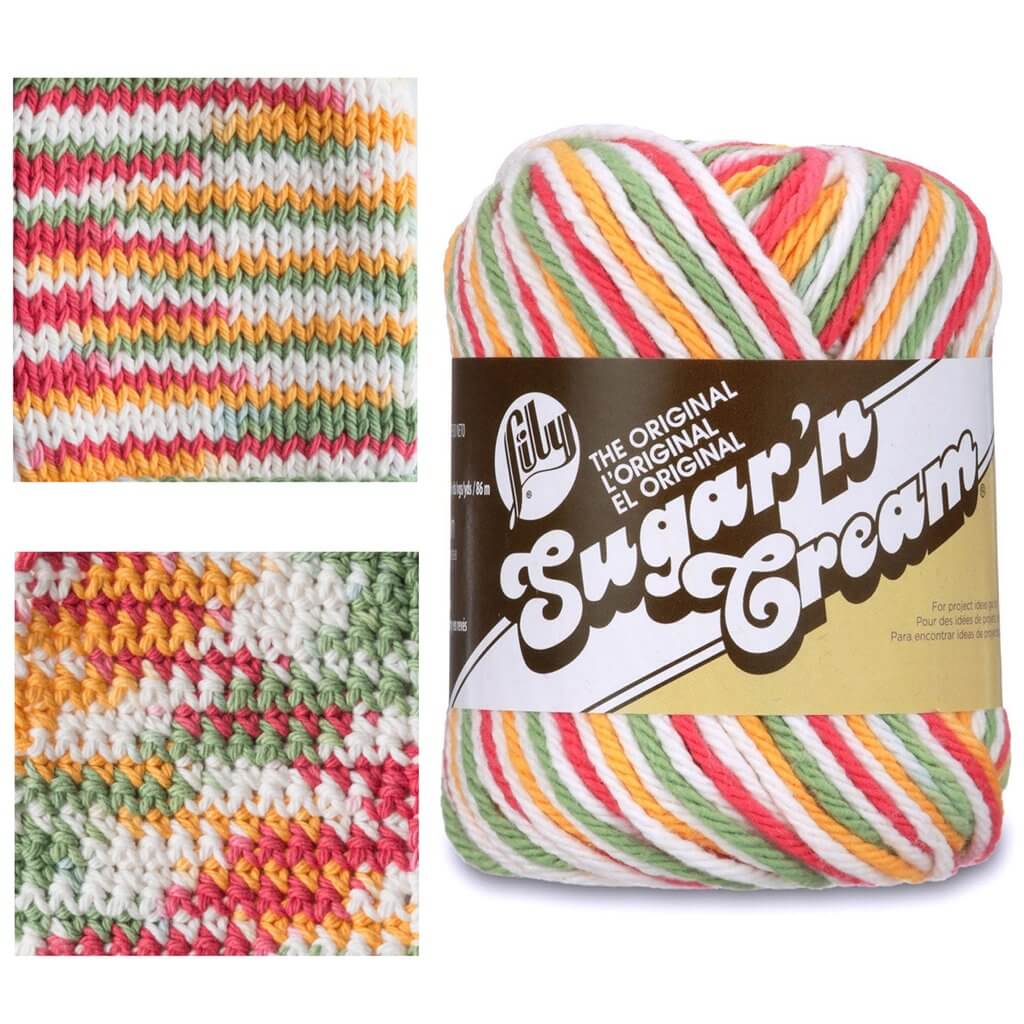 Sugar'n Cream Yarn - Ombres Mango Madness