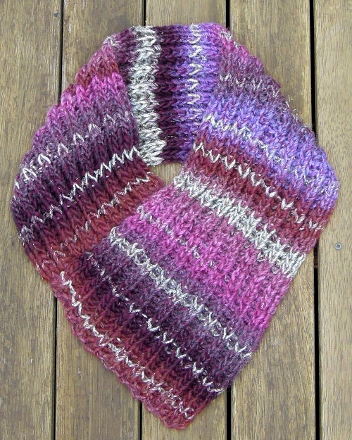 Learn to Brioche Knitting Kit, Create a Triangular Cowl While Practicing Brioche | Yarn Designers Boutique Brioche Triangular Cowl Knitting Kit Yarn Designers Boutique