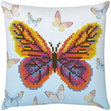 Diamond Painting, Sparkly Mini Throw Pillow with Butterflies Butta Flutta, Diamond Dotz Pillow Yarn Designers Boutique