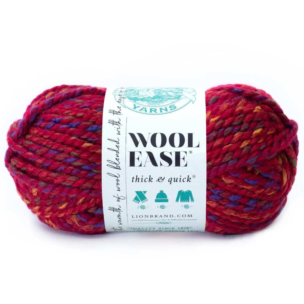 Lion Brand Yarn Wool-Ease Thick & Quick Yarn, Soft and Bulky Yarn for  Knitting, Crocheting, and Crafting, 1 Skein, Peanut