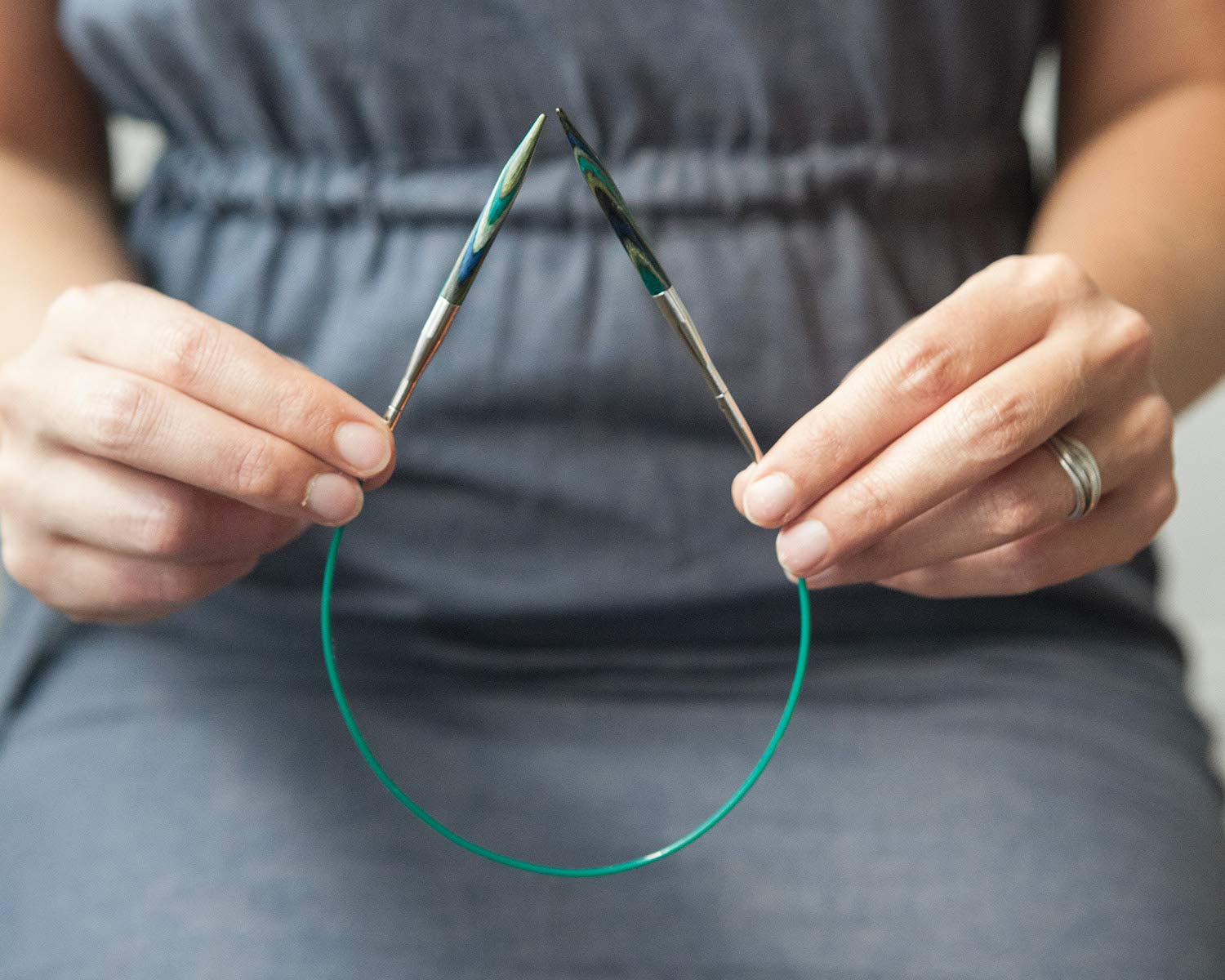 Knit Picks Caspian Fixed Circular Knitting Needles for Fine Knitting Caspian Fixed Circular Needles 16”, Knit Picks Yarn Designers Boutique