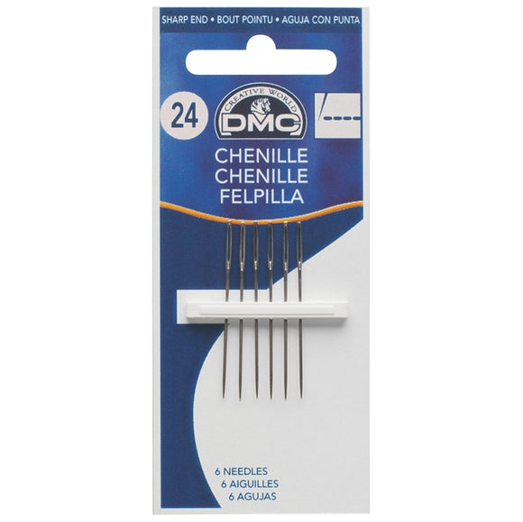 Sewing Needle | DMC Chenille Hand Sewing Needles Size #24, 6 Pack Chenille Hand Sewing Needles Size #24, 6 Pack Yarn Designers Boutique