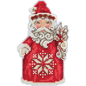 Christmas Decoration Cross Stitch Kit, Nordic Santa with Beads Christmas Cross Stitch Kit, Nordic Santa Yarn Designers Boutique