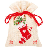 Christmas Decorations Cross Stitch Kit, Mini Satchels for Your Tree Christmas Satchel Cross Stitch Kit Yarn Designers Boutique