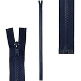 Zipper | Plastic Teeth Polyester Open End Zipper for Sportswear Sportswear Zipper, Single Slider, Easy Zip 22”-30” Yarn Designers Boutique
