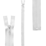 Zipper | Plastic Teeth Polyester Open End Zipper for Sportswear Sportswear Zipper, Single Slider, Easy Zip 22”-30” Yarn Designers Boutique