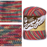 Lily Sugar n Cream Yarn | 100% Cotton Machine Washable & Dryable Lily Sugar'n Cream Yarn Yarn Designers Boutique