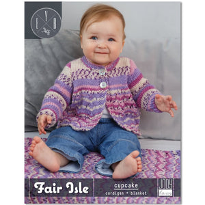 Baby Knitting Patterns | Fair Isle-Cupcake Cardigan & Baby Blanket Fair Isle-Cupcake Cardigan & Blanket Knitting Pattern by Jody Long Yarn Designers Boutique