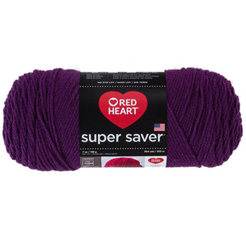 Super Saver Yarn Red Heart, Machine Washable & Dryable, Worsted Weight Super Saver Solids & Fleck Yarn by Red Heart Yarn Designers Boutique