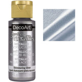 Metallic Acrylic Paint | Dazzling Metallics DecoArt Craft Paint Dazzling Metallic, DecoArt 2 Ounce Bottle Yarn Designers Boutique