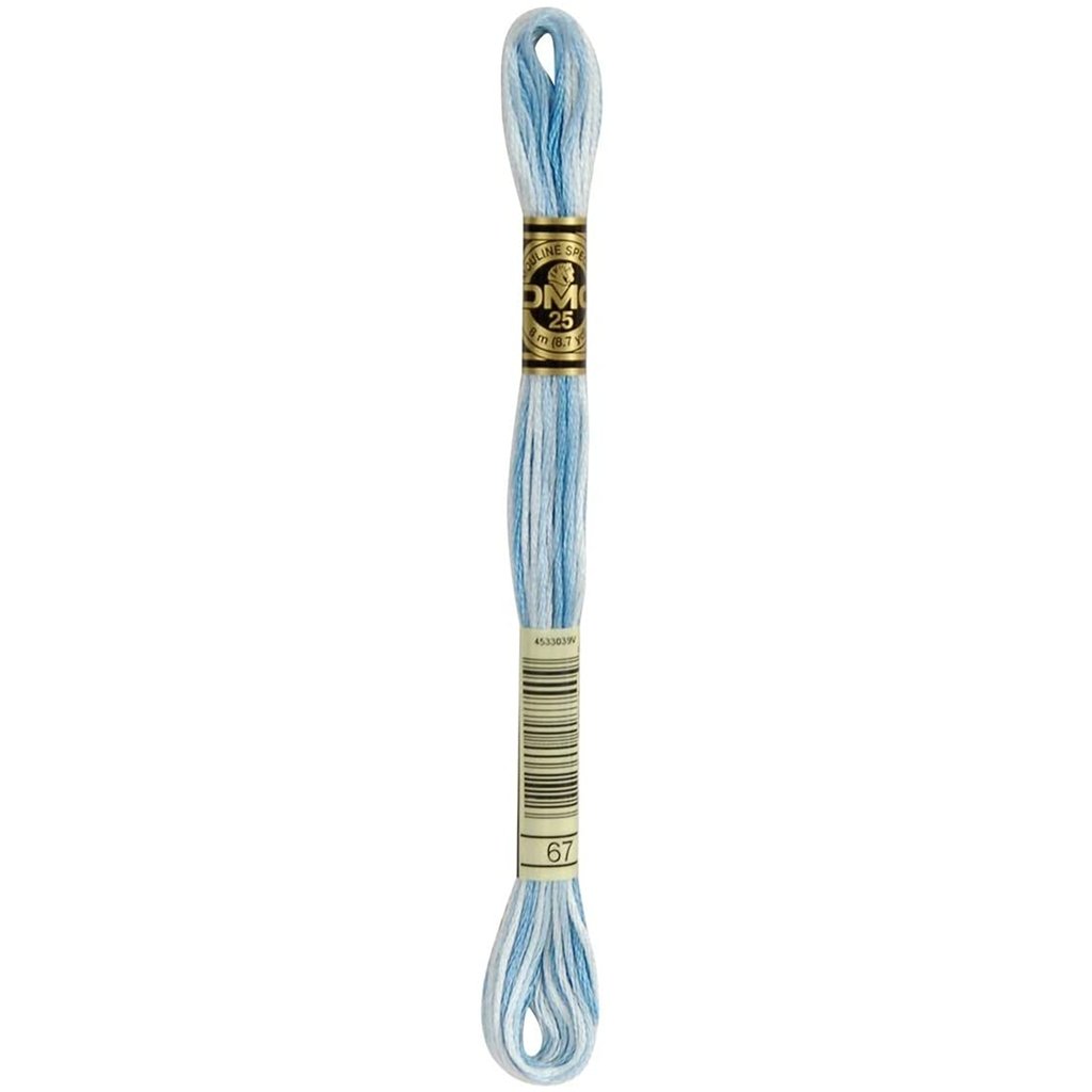DMC 6-Strand Embroidery Cotton Floss, Variegated Baby Blue