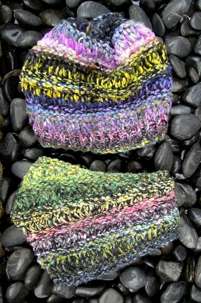 Loom Knitting Patterns | Super Bulky Hat & Cowl Knitting Pattern Bulky Dropstitch Hat and Cowl, Loom Knitting Pattern Yarn Designers Boutique