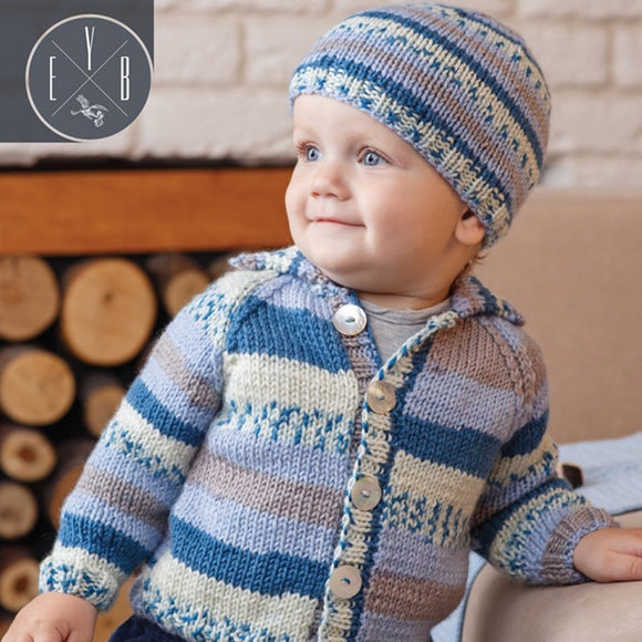 Baby Knitting Patterns | Fair Isle Dimples Cardigans & Hat, Jody Long Fair Isle-Dimples Cardigans & Hat by Jody Long Yarn Designers Boutique