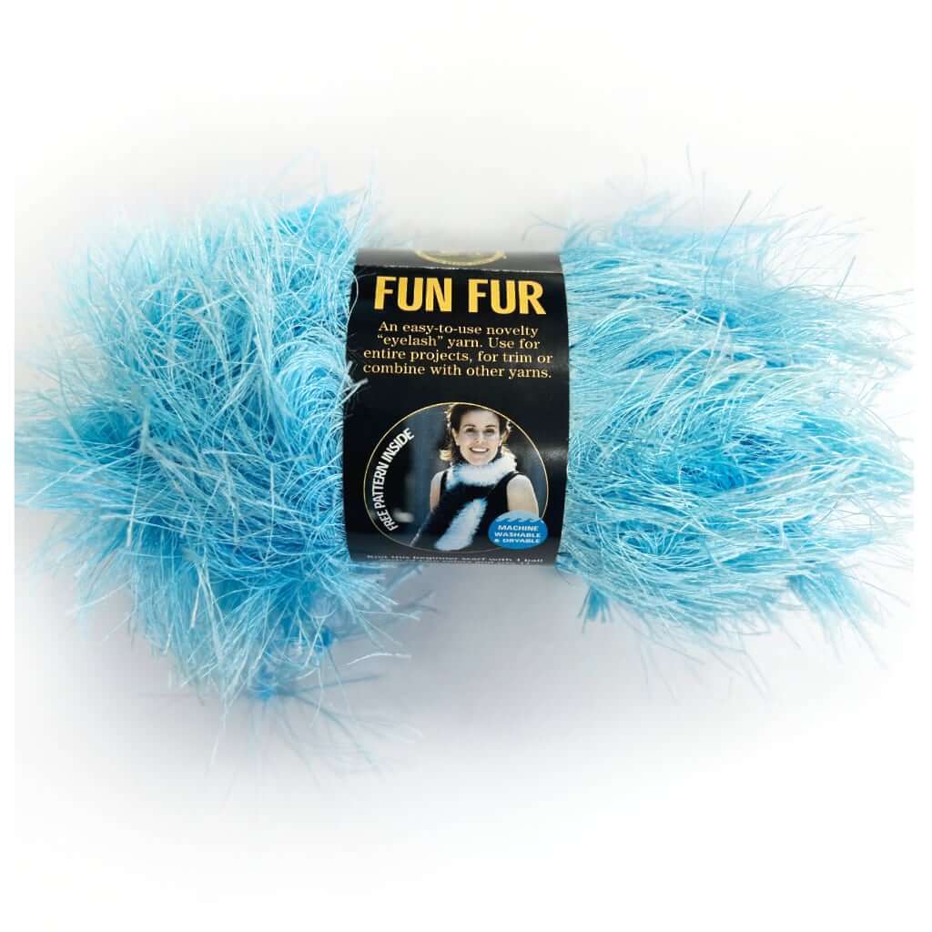 Lion Brand Fun Fur Yarn, Eyelash Yarn, Machine Washable & Dryable Fun Fur Eyelash Yarn by Lion Brand Yarn Designers Boutique