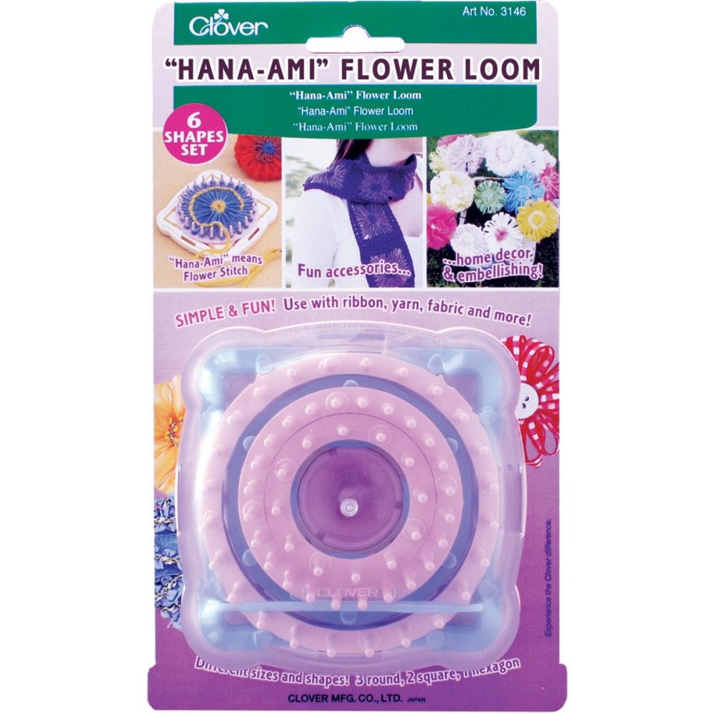Hana-Ami Flower Loom | 6 Loom Shapes for Fully Customizable Flowers Hana-Ami Flower Loom Yarn Designers Boutique
